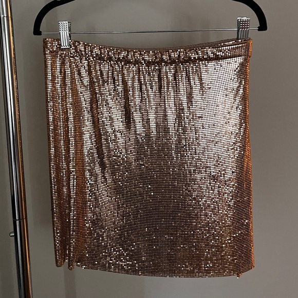 REVOLVE Dresses & Skirts - Chainmail Gold Skirt